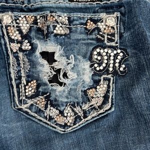 Miss Me Mid-Rise‎ Easy Crop Jeans Style JE8132EC Womens Size 26